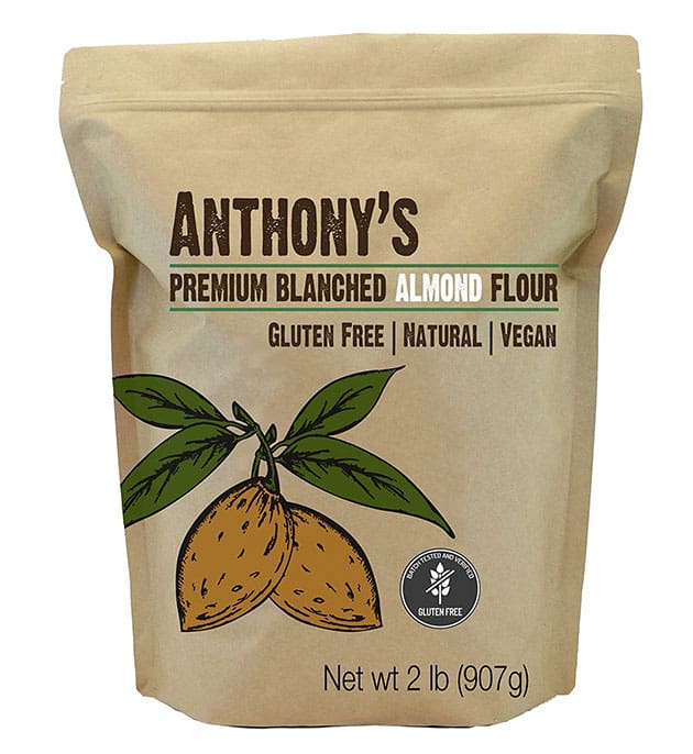 Anthony's Almond Flour Blanched, 2lb, Batch Tested Gluten Free, Non GMO, Vegan, Keto Friendly