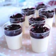 30 Minute No Bake Dessert: Panna Cotta with Mixed Berry Compote