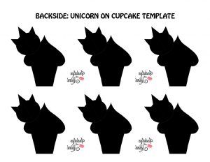 unicorn macaron template. 
