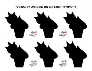 unicorn macaron template.