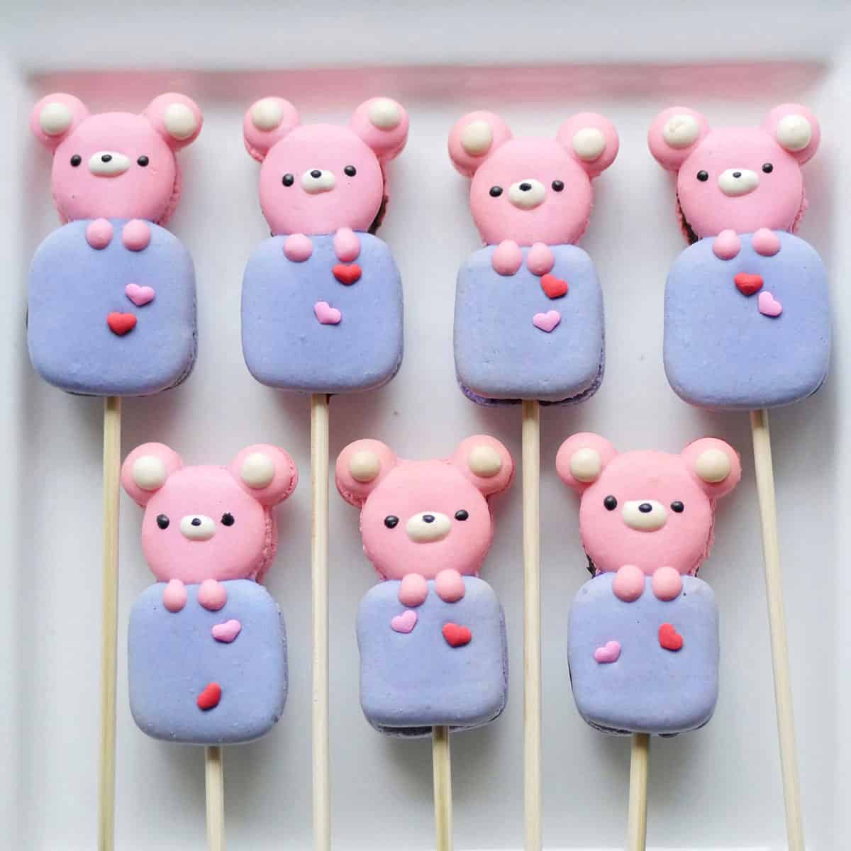 Cute Bear Macaron Silicone Baking Mat