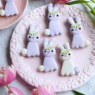 Lavender Earl Grey Easter Bunny Macarons (Template)
