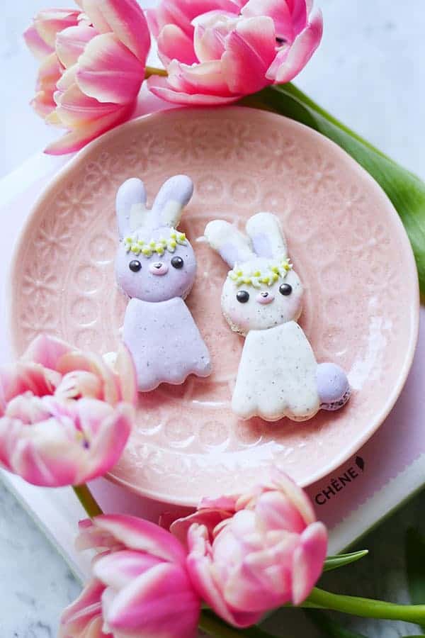 Lavender Earl Grey Easter Bunny Macarons Template Indulge With Mimi