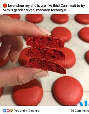 non-hollow macarons