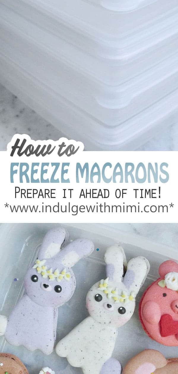 shallow freezer boxes for macarons. 