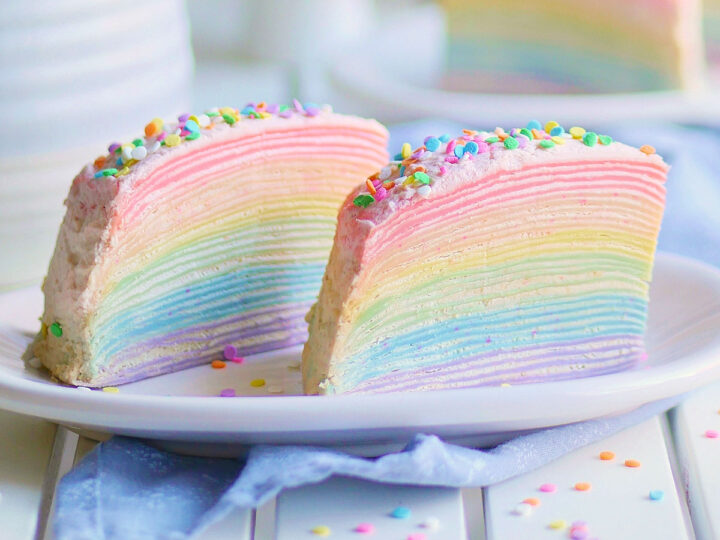 Rainbow layer cake recipe | BBC Good Food
