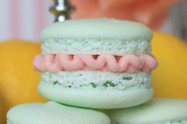 A macaron with very tall feet. 