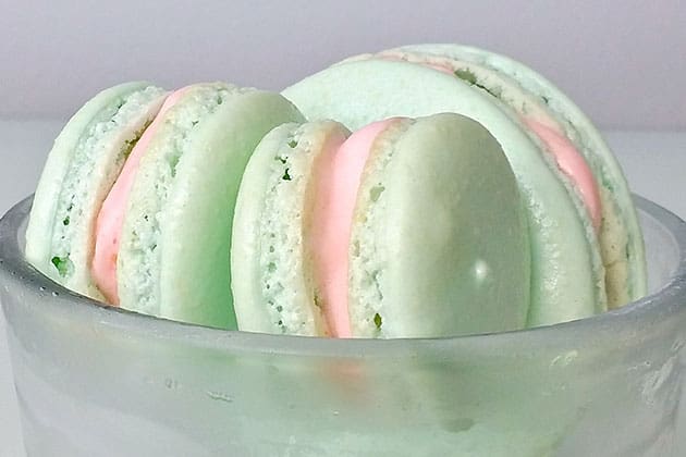 Macarons with nipples or points. 