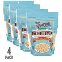 Bob's Red Mill Organic Steel Cut Oats, Resealable, 24 Ounce (Pack of 4)