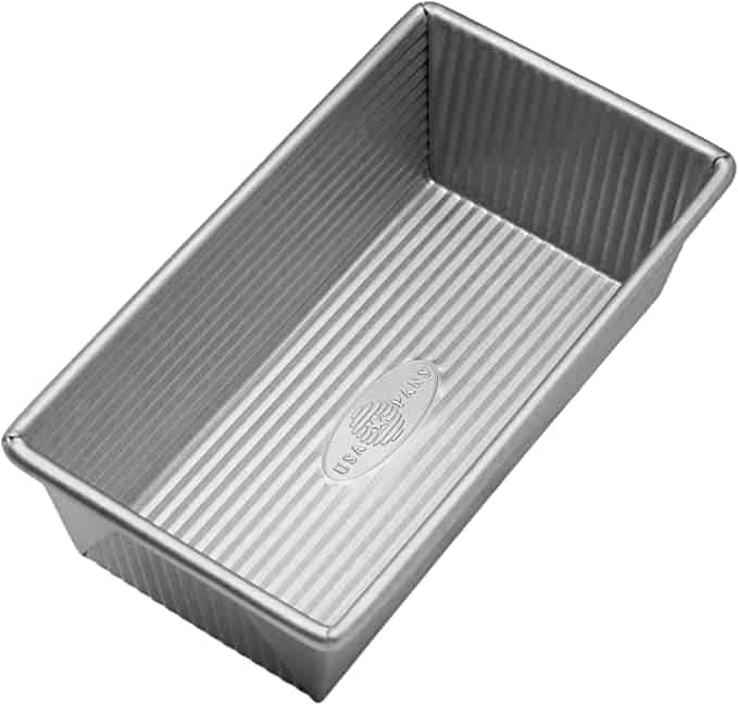 USA Pan 1140LF Bakeware Aluminized Steel Loaf Pan, 1 Pound, Silver

