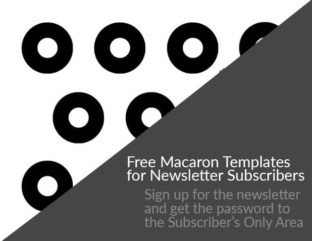 A round macaron template.