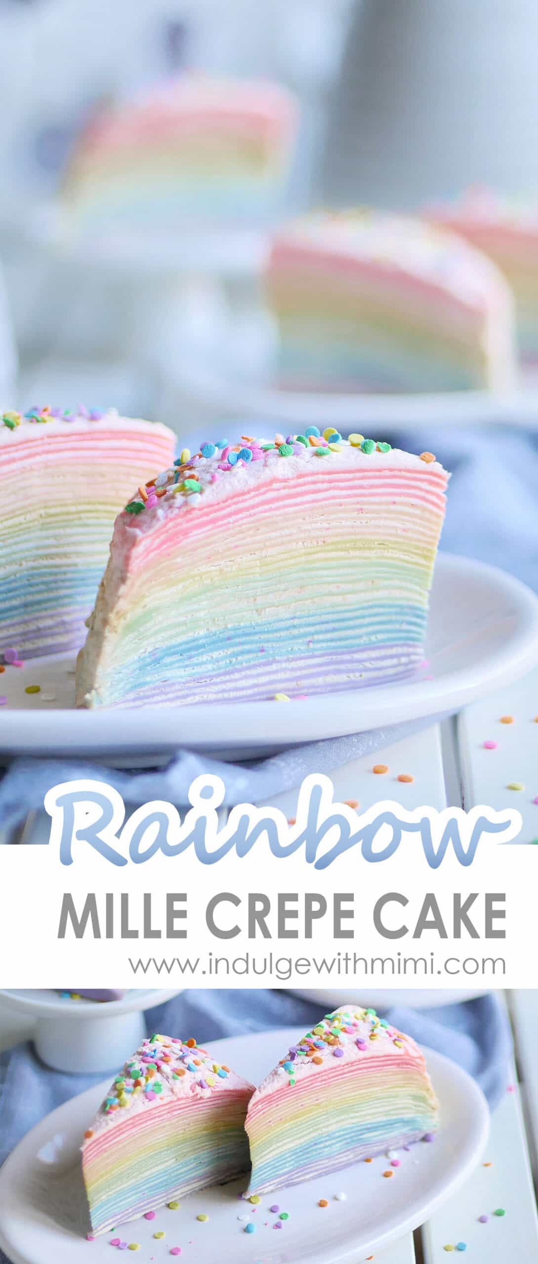 30 Layer Rainbow Mille Crepe Cake Indulge With Mimi