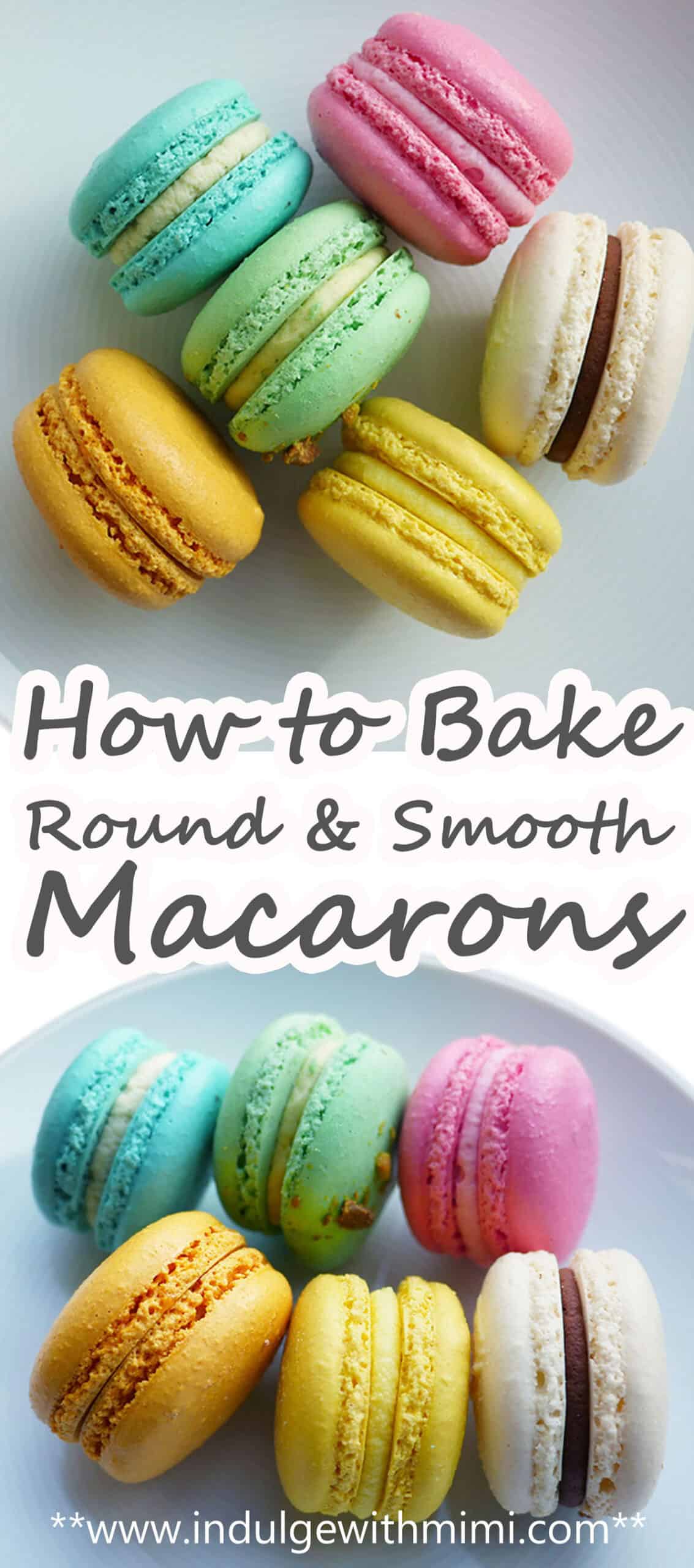 A plate filled with smooth round macarons in multiple colros.