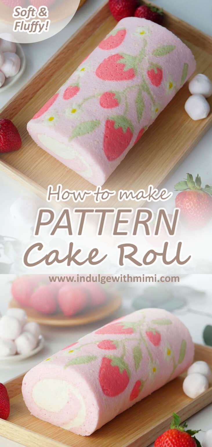 Fancy Pattern Cake Roll Without the Cracks Indulge With Mimi