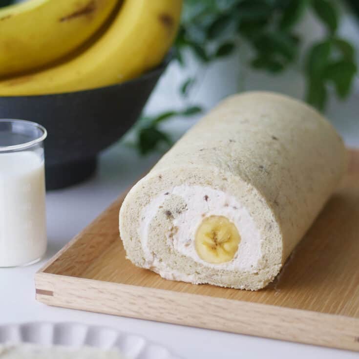Tokyo Banana Cake Roll with Fresh Cream